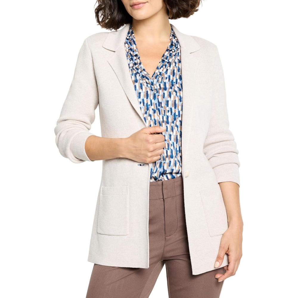 image:imageNICZoe Womens Elegant Knit BlazerSugar Cookie
