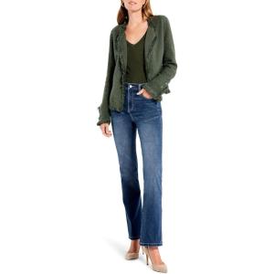 NIC+ZOE Women’s Fringe Mix Knit Jacket(Briar)