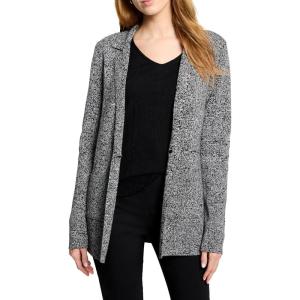NIC+Zoe Women’s Elegant Knit Blazer(Black Mix)
