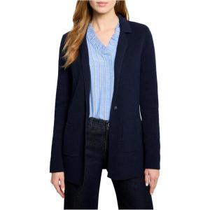 NIC+Zoe Women’s Petite Elegant Knit Blazer(Dark Indigo)