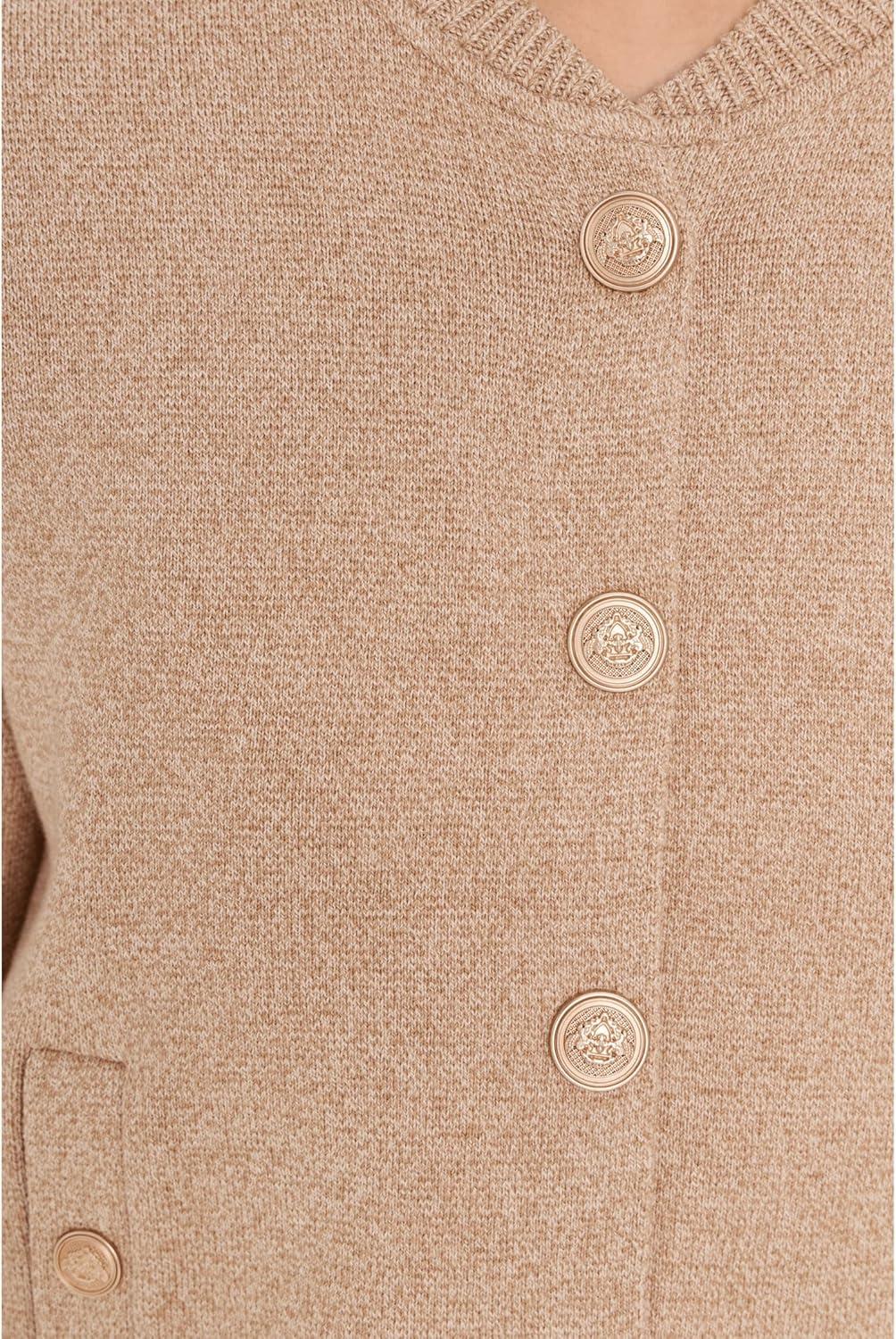 image:imageNICZOE Womens Knit Bomber Snap JacketJute