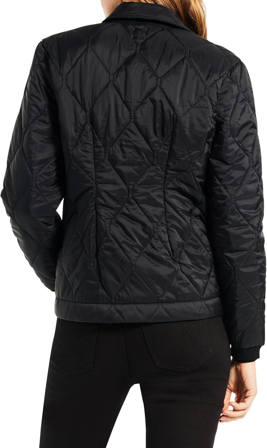 image:imageNICZOE Womens Knit Trim Puffer JacketBlack Onyx