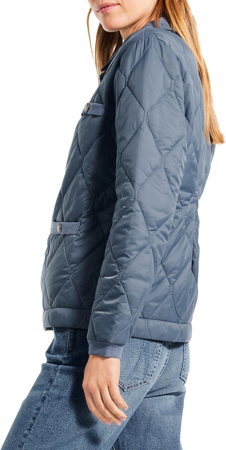 image:imageNICZOE Womens Knit Trim Puffer JacketBlue Waves