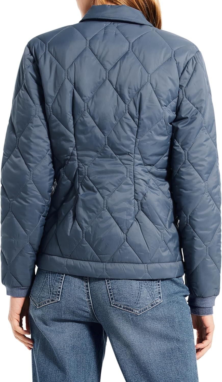 image:imageNICZOE Womens Knit Trim Puffer JacketBlue Waves
