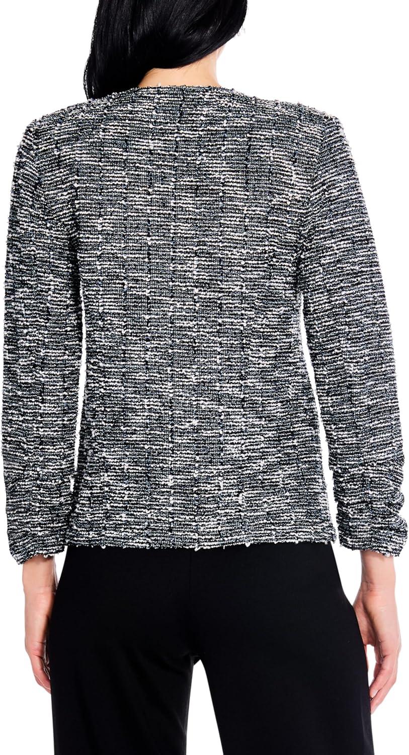 image:imageNICZOE Womens Starry Sky Knit JacketBlack Multi