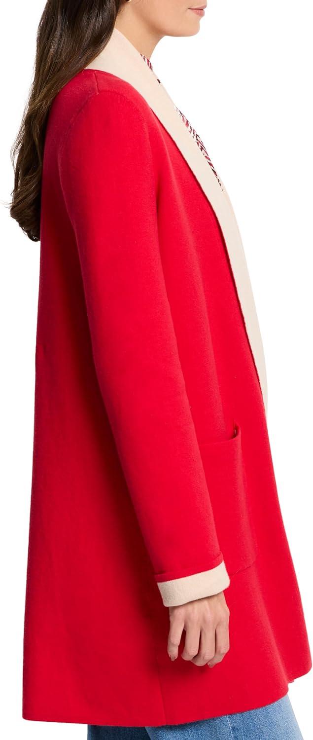 image:imageNICZoe Womens Cool Nights Reversible Fringe JacketAmaryllis
