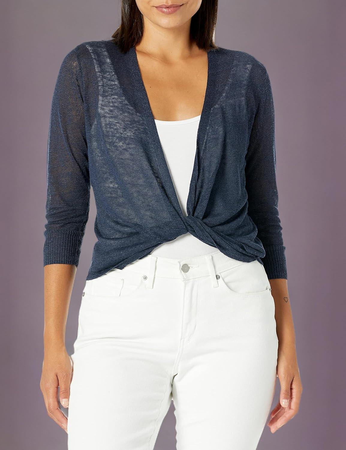 image:imageNICZoe Womens NicZoe 4 Way Lightweight CardyDark Indigo