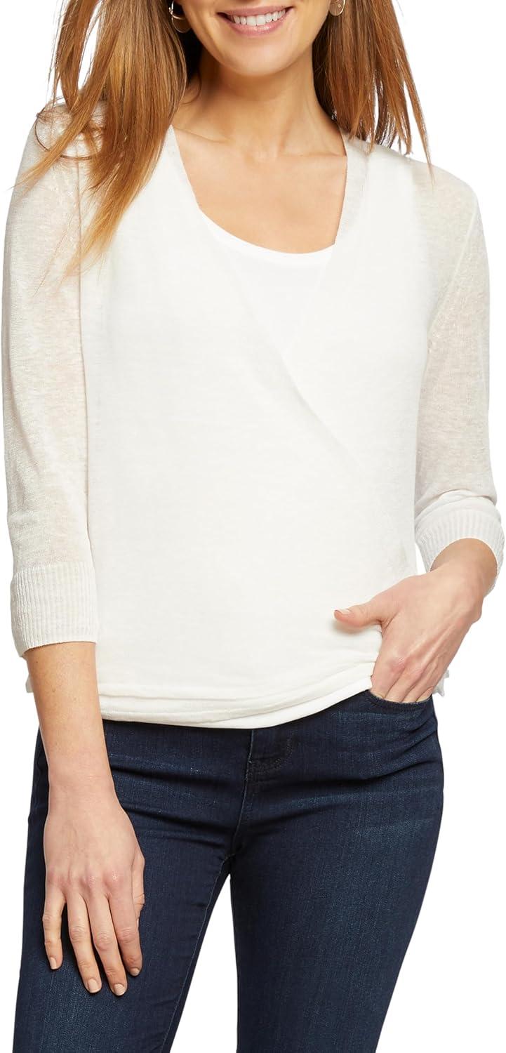 image:imageNICZoe Womens NicZoe 4 Way Lightweight CardyPaper White
