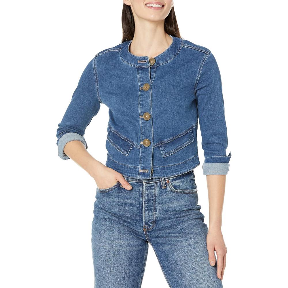image:imageNICZOE Womens Top It Off Denim JacketAtlantic