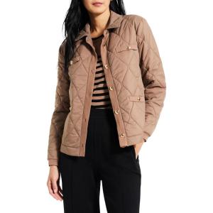 NIC+ZOE Women’s Knit Trim Puffer Jacket(Stucco)
