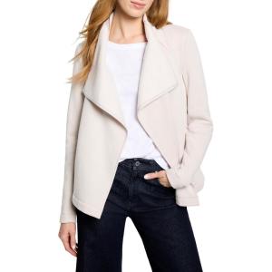 NIC+ZOE Women’s Lounge Around Moto Jacket(Sugar Cookie)