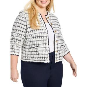 NIC+Zoe Women’s Mixed Up Sweater Jacket(Cream Multi)