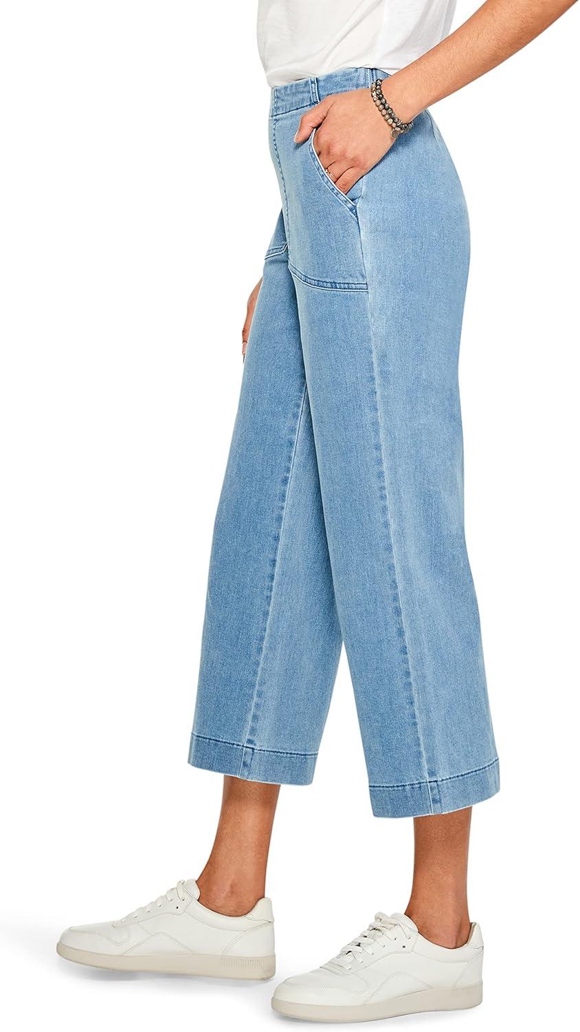 image:imageNICZOE Womens All Day WideLeg Crop JeanBlue Haze