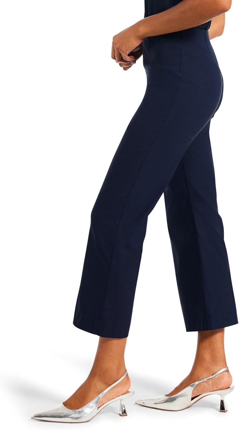 image:imageNICZoe Womens Polished Wonderstretch WideLeg CropDark Indigo