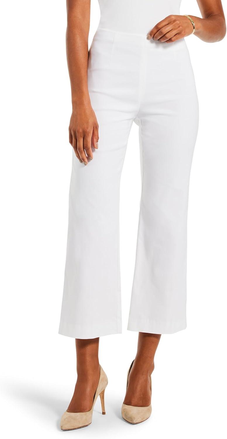 image:imageNICZoe Womens Polished Wonderstretch WideLeg CropPaper White