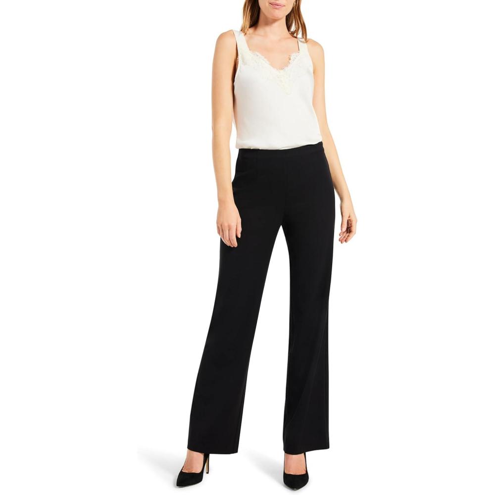 image:imageNICZOE Womens 31 Avenue Wide Leg TrouserBlack Onyx