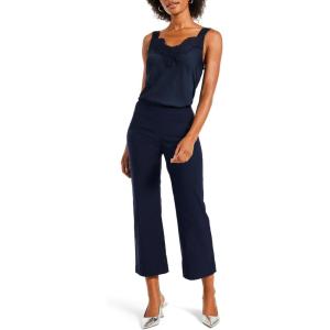 NIC+Zoe Women’s Polished Wonderstretch Wide-Leg Crop(Dark Indigo)
