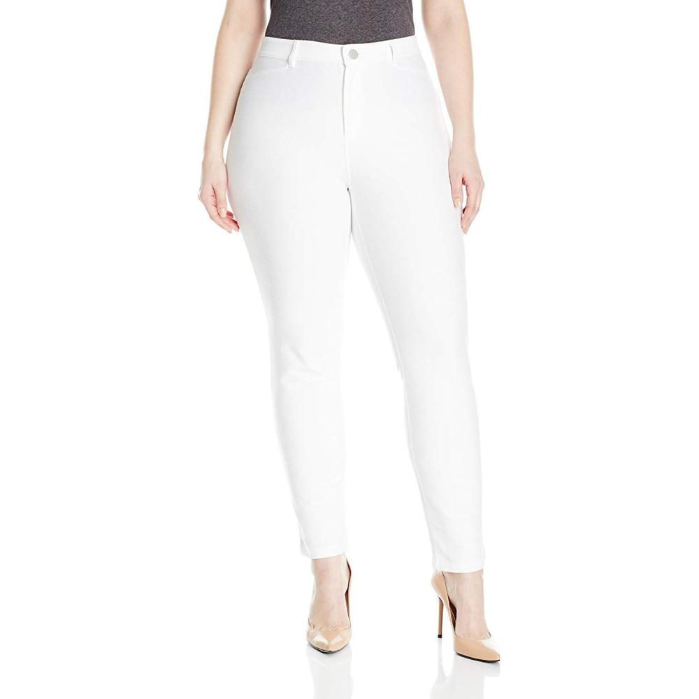 image:imageNICZOE Womens Plus Size Knit DenimPaper White