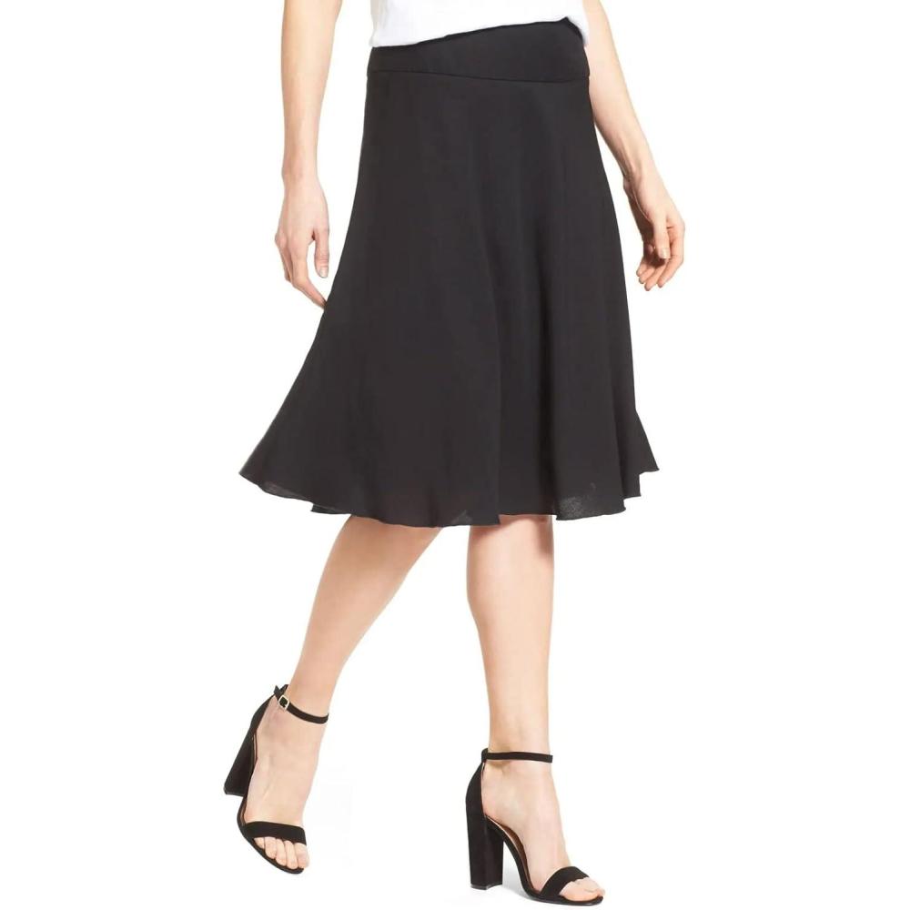image:imageNICZOE Womens Summer Fling Flirt SkirtBlack Onyx