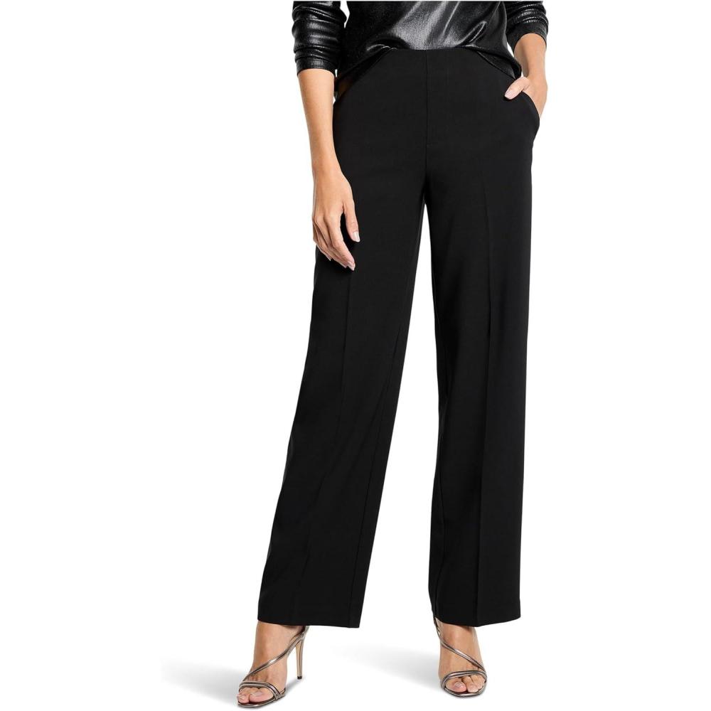 image:imageNICZoe Womens 31 Stretch Suiting Lenox WideLeg PantBlack Onyx