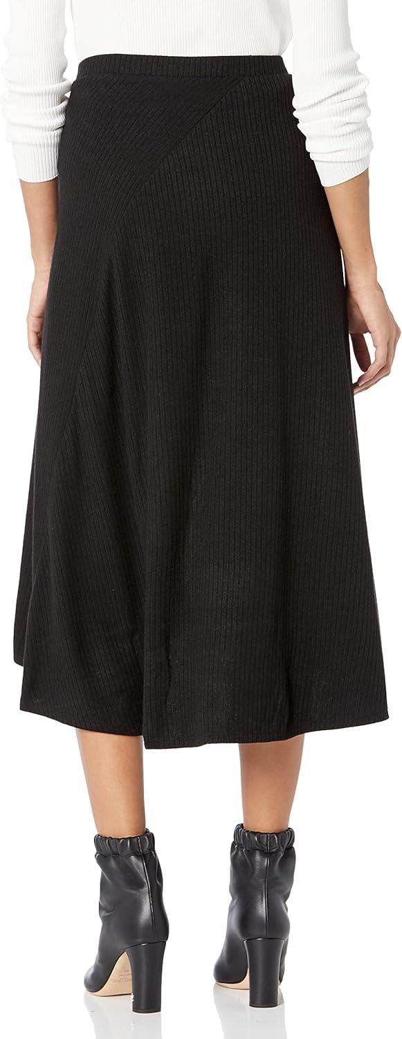 image:imageNICZOE Womens Cozy Rib SkirtBlack Onyx