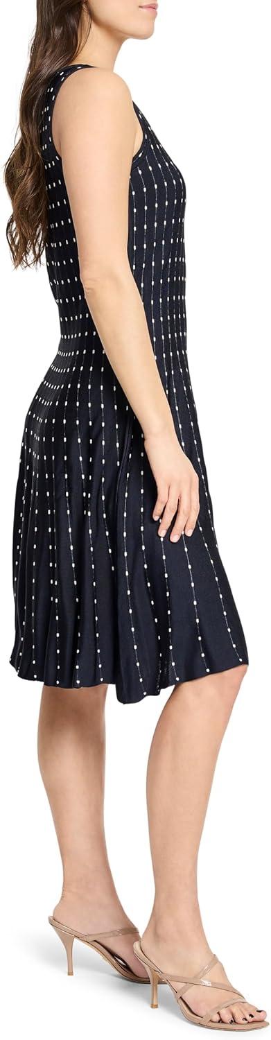 image:imageNICZOE Womens Falling Dot Twirl DressIndigo Multi