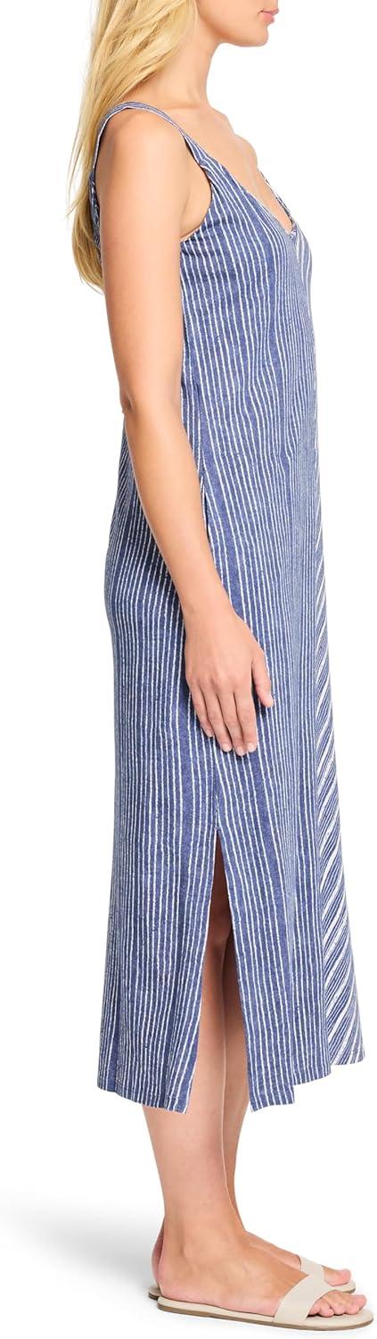 image:imageNICZOE Womens Mixed Strip VNeck Tank DressIndigo Multi