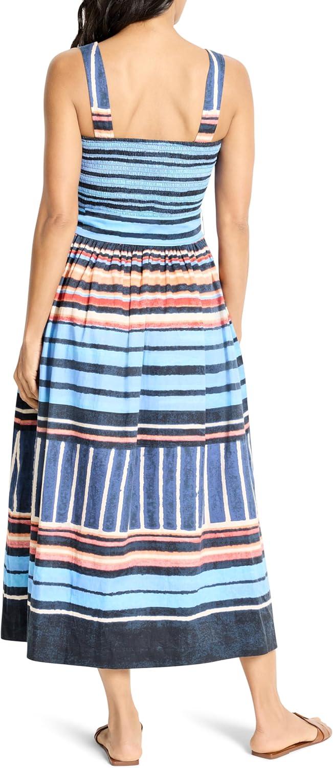 image:imageNICZOE Womens Painted Peninsula Sophie DressBlue Multi