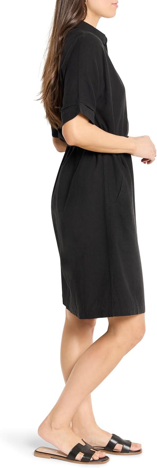 image:imageNICZOE Womens Rumba Linen Belted Devon DressBlack Onyx