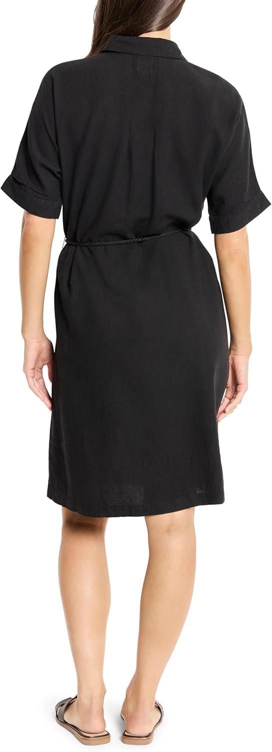 image:imageNICZOE Womens Rumba Linen Belted Devon DressBlack Onyx