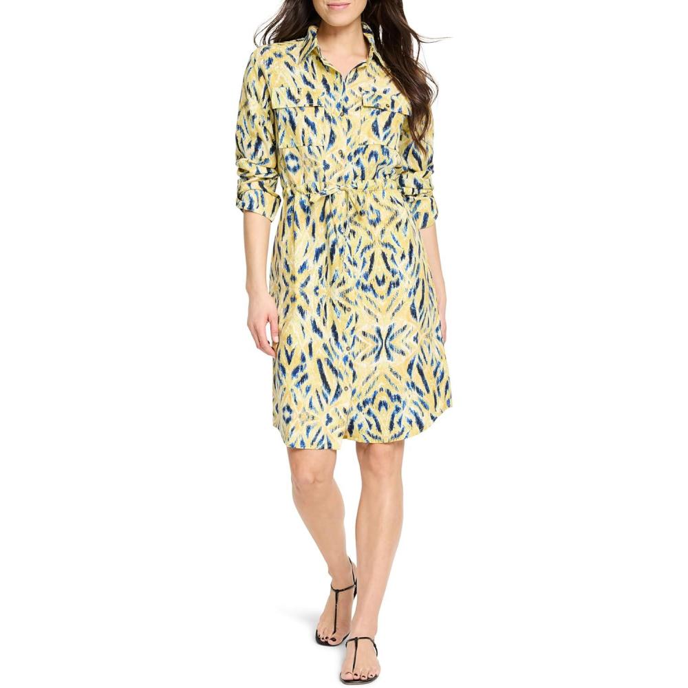 image:imageNICZOE Womens Sunny Skies Sydney Shirt DressYellow Multi