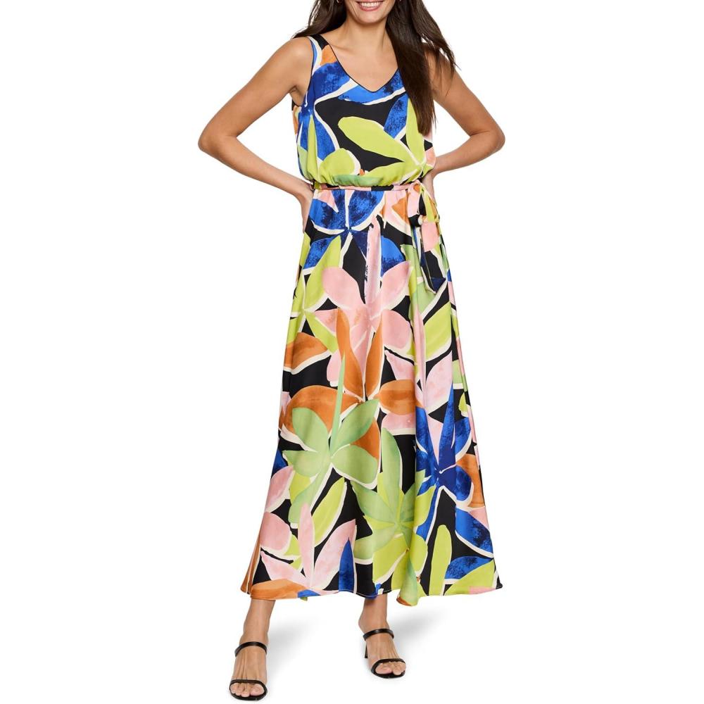 image:imageNICZoe Womens Mega Blooms Bianca DressGreen Multi