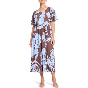 NIC+ZOE Women’s Cloud Blossom Brooke Dress(Brown Multi)