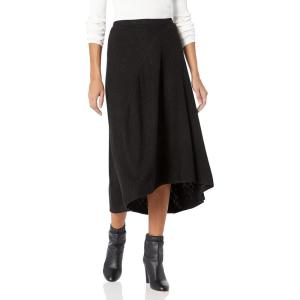 NIC+ZOE Women’s Cozy Rib Skirt(Black Onyx)