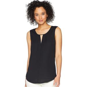 NIC+ZOE Women’s Easy Keyhole Top(Black Onyx)