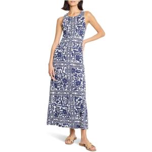 NIC+ZOE Women’s Floret Blues Knit Dress(Indigo Multi)