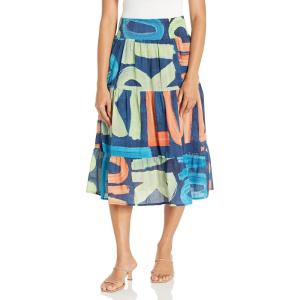 NIC+ZOE Women’s Love Art Joy Skirt(Indigo Multi)