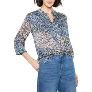 NIC+ZOE Women’s Monogram Mix Top(Blue Multi)