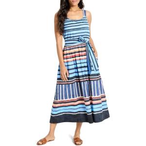 NIC+ZOE Women’s Painted Peninsula Sophie Dress(Blue Multi)