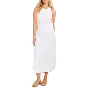 NIC+ZOE Women’s Rumba Linen Dip Skirt(Paper White)