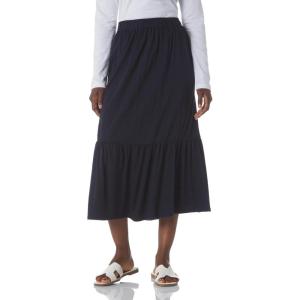 NIC+ZOE Women’s Tiered Midi Skirt(Dark Indigo)