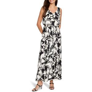 NIC+Zoe Women’s Evening Petal Bianca Dress(Black Multi)