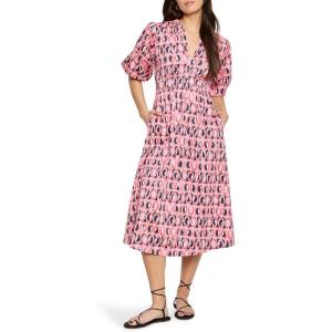 NIC+Zoe Women’s Ikat Rings Mary Dress(Pink Multi)