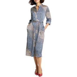 NIC+Zoe Women’s Monogram Mix Blair Dress(Blue Multi)