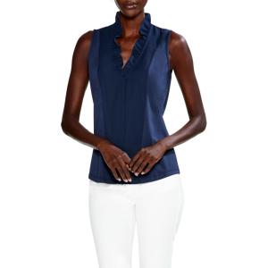NIC+Zoe Women’s Ruffled Around Tank(Dark Indigo)