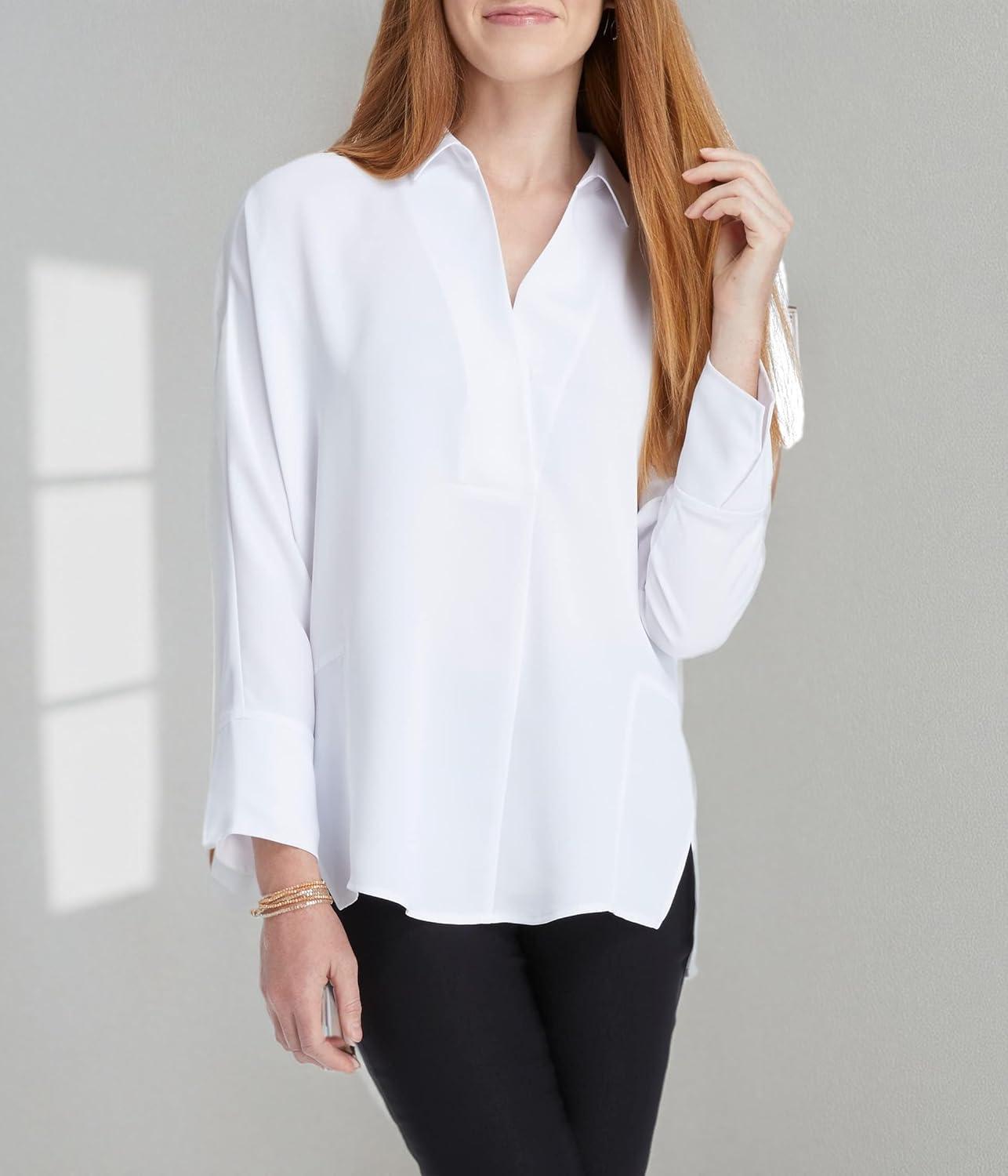 image:imageNICZOE Petite Flowing Ease TopPaper White