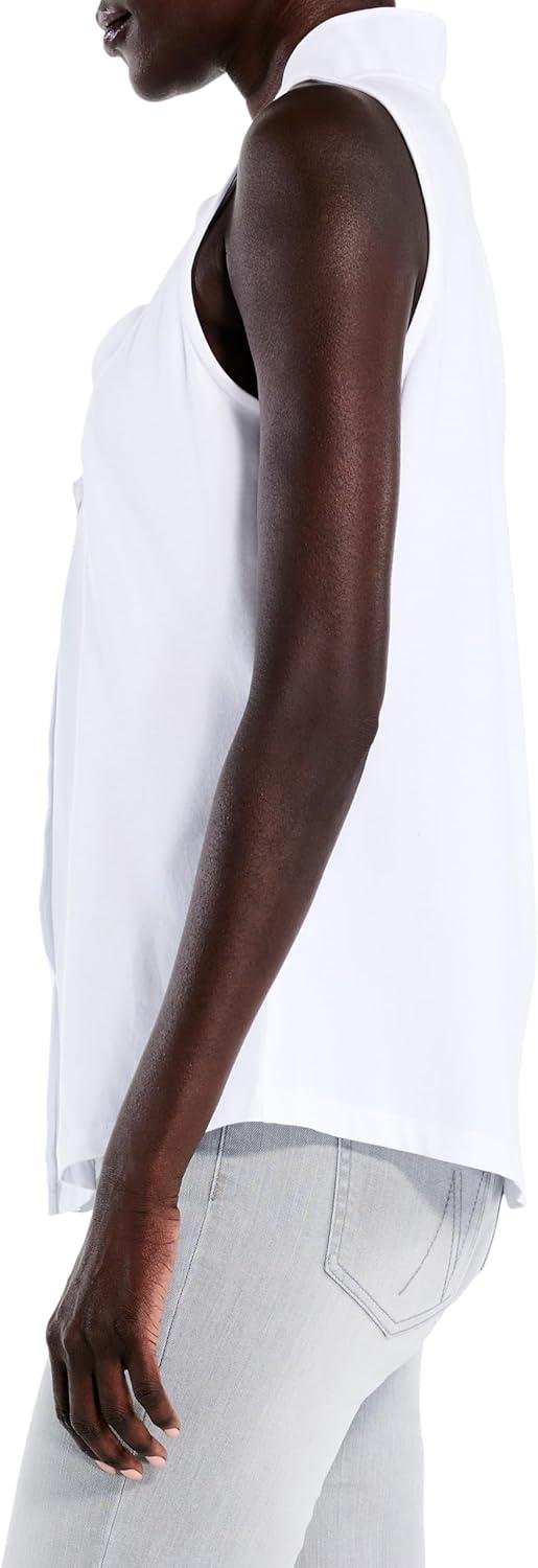 image:imageNICZOE Petite Ruffled Around TankPaper White 1