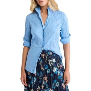 NIC+ZOE Core Cotton Shirt(Zephr Blue)