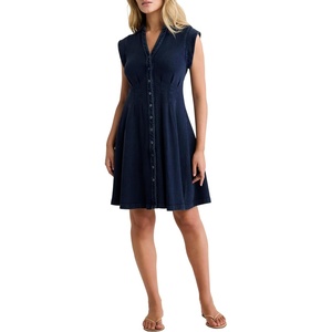NIC+ZOE French Terry Rory Dress(Dark Indigo)