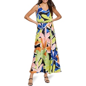 NIC+ZOE Mega Blooms Bianca Dress(Green Multi)